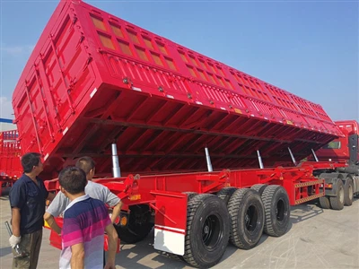 side dump trailer