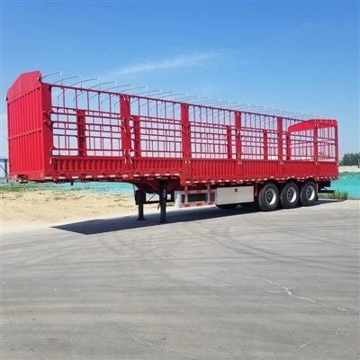 Red Fence Semi Trailer