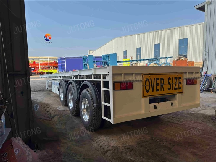 3 Axle ADR Approved Heavy Duty Low Flatbed Semi Trailer