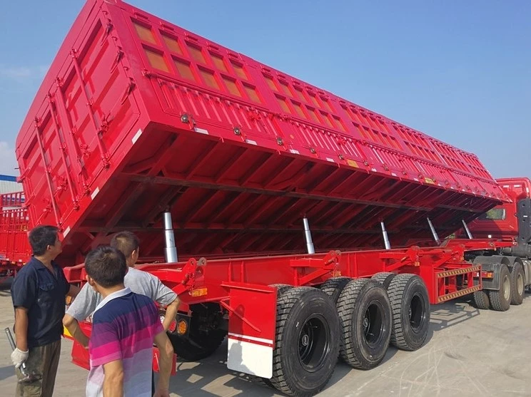 3axles 60T side tipper trailer 3axles 60T side tipper trailer