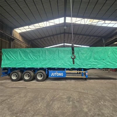 3sets Flatbed Trailer 40ft Flat Bed Trailer 3 Axles Flat Top Trailer